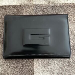 Vintage Gucci G tri-fold leather wallet